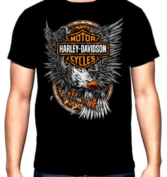 Harley Davidson, eagle fly, 2, men's  t-shirt, 100% cotton, S to 5XL